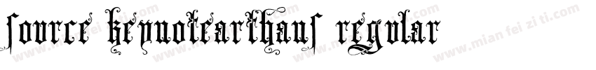 Source KeynoteartHans Regular GBpc 字体转换